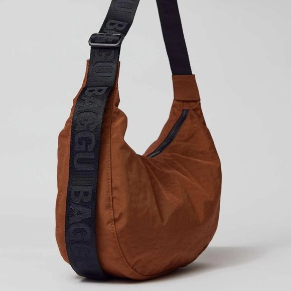 NWT Baggu Crescent Bag Medium - Brown - Picture 4 of 10